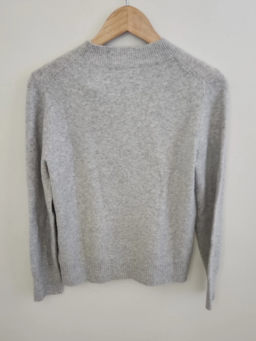 J. Crew Extra Soft Wool Blend Light Gray Crewneck Sweater Small
